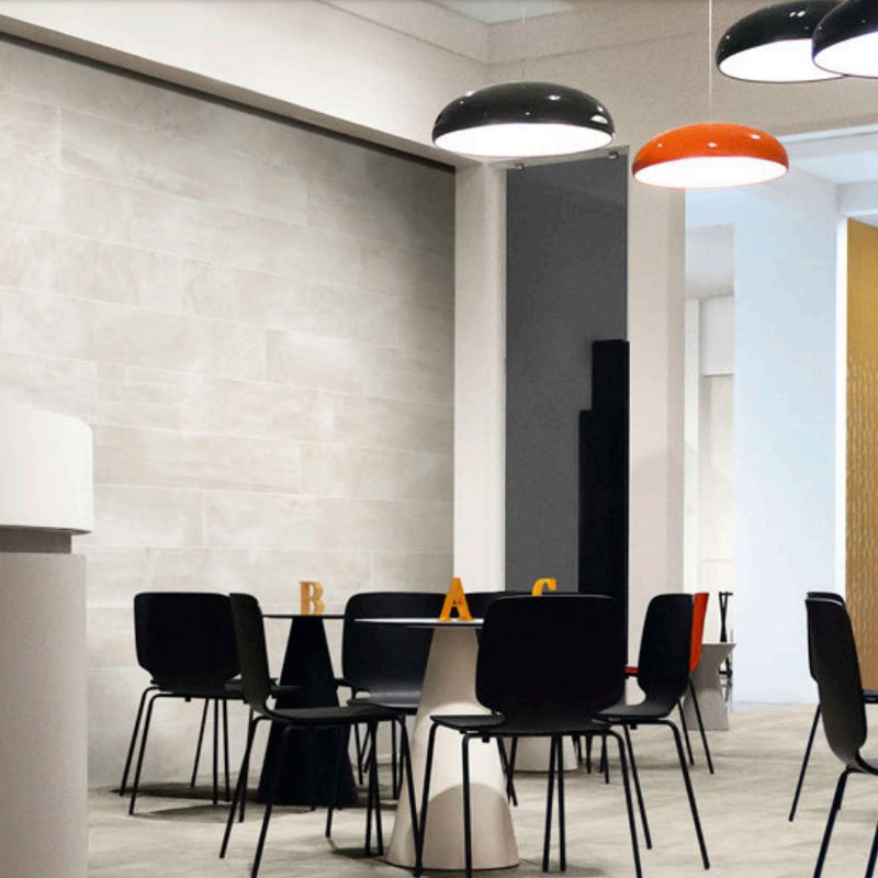 Natural Rectified Stone Effect Porcelain Stoneware 40x80 8.5mm White Concept Stone - Gardenia Orchidea