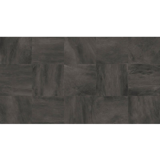 Natural Rectified Stone Effect Porcelain Stoneware 40x80 8.5mm Black Concept Stone - Gardenia Orchidea