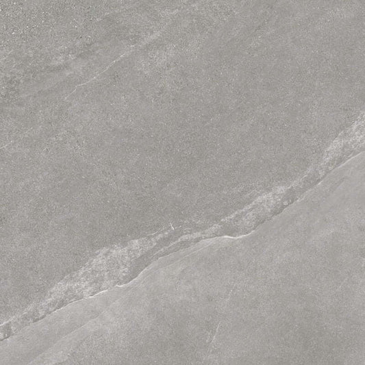 Natural Rectified Stone Effect Porcelain Stoneware 60x120 10mm Pietra Ligure Grey - Herberia