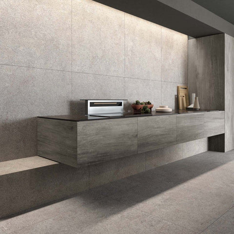 Natural Rectified Stone Effect Porcelain Stoneware 60x120 8.5mm Ash Native - ABK