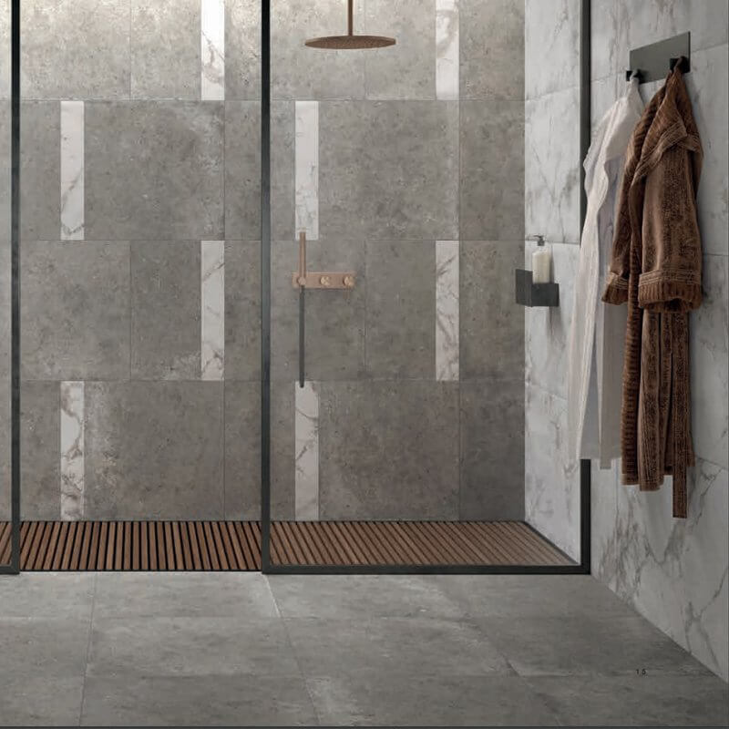 Gres Porcellanato Effetto Pietra Rettificato Naturale 60x120 8.5mm Fango Anima - Ariana