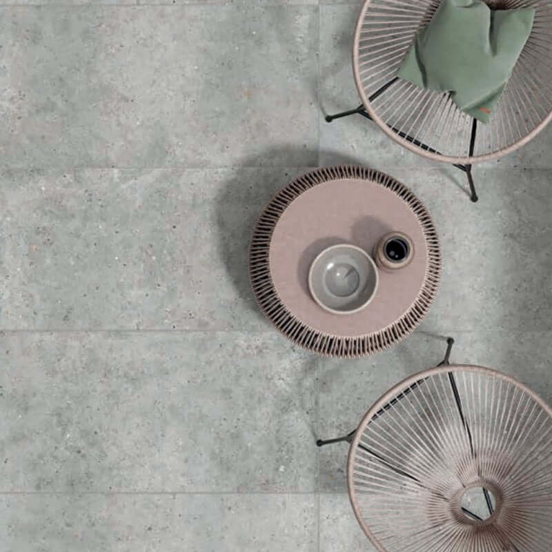 Gres Porcellanato Effetto Pietra Rettificato Naturale 60x120 8.5mm Grigio Anima - Ariana