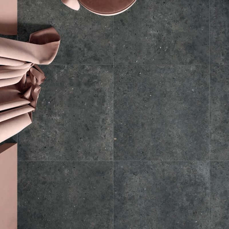 Gres Porcellanato Effetto Pietra Rettificato Naturale 60x60 8.5mm Fumo Anima - Ariana