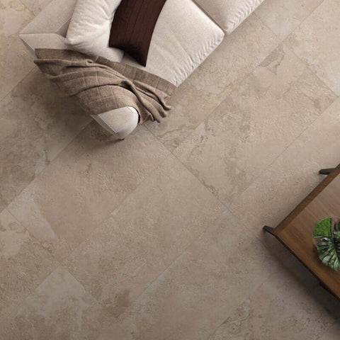 Gres Porcellanato Effetto Pietra Rettificato Naturale 60x60 8.5mm Sand Alpes Raw - ABK