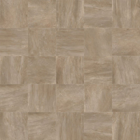 Natural Rectified Stone Effect Porcelain Stoneware 80x80 8.5mm Medium Brown Concept Stone - Gardenia Orchidea