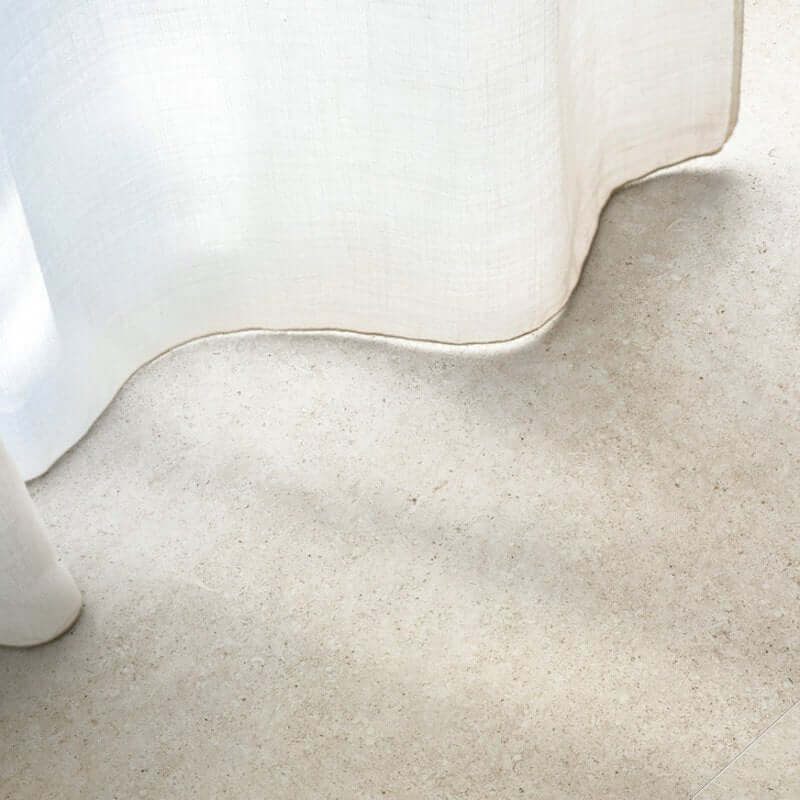 Gres Porcellanato Effetto Pietra Rettificato Naturale 80x80 9mm White Fossil Sensi - Florim