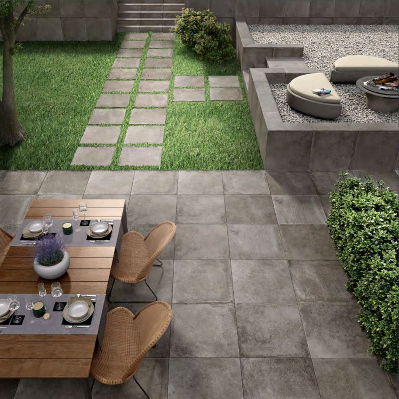 Natural Rectified Stone Effect Porcelain Stoneware Multiformatox 8.5mm Mud Amboise - Gardenia Orchidea