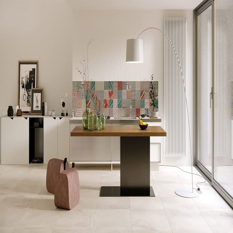 Natural Resin Effect Porcelain Stoneware 60x120 Cream Resin - Herberia