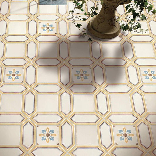 Natural Porcelain Stoneware 20x20 Cream Via Emilia - Cir Serenissima