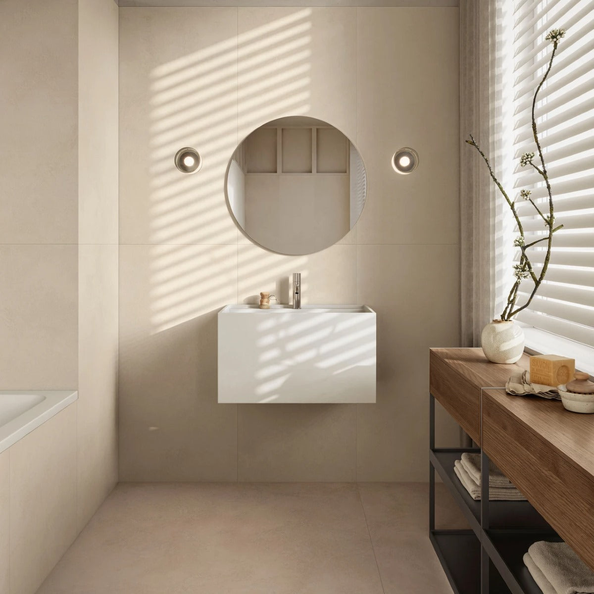 Gres Porcellanato Rettificato Naturale Soft Effetto  120X278 - Extra iki Ivory