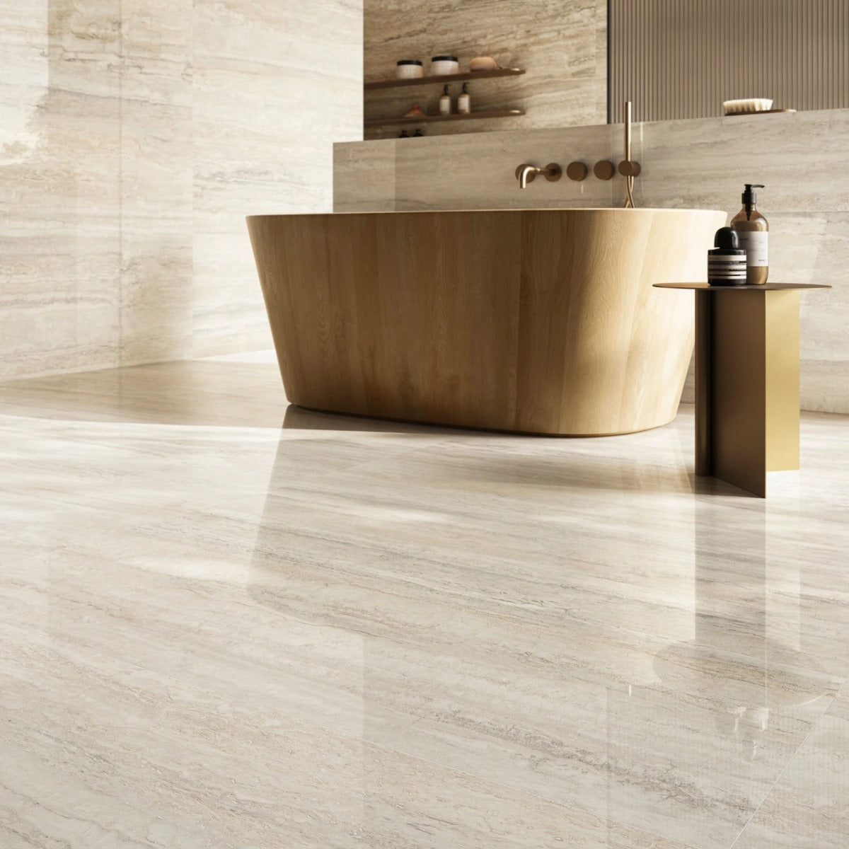 Gres Porcellanato Rettificato Kry Effetto Marmo 60X120 - Invictus Ivory