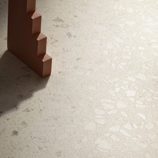 Gres Porcellanato Rettificato Silk Effetto Graniglia 60X120 - Glow Ivory