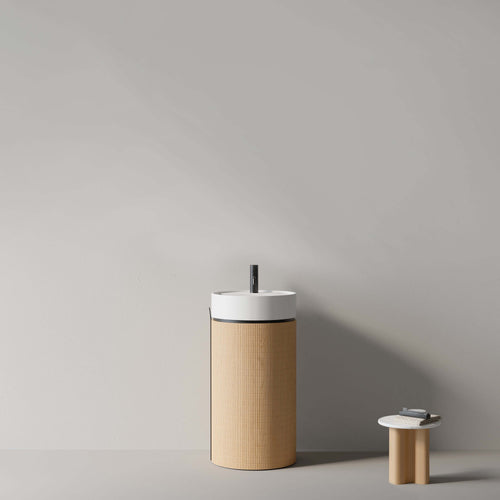 Lavabo freestanding 45 cm rovere chiaro - Cora con design moderno ed elegante per comfort e funzionalità.