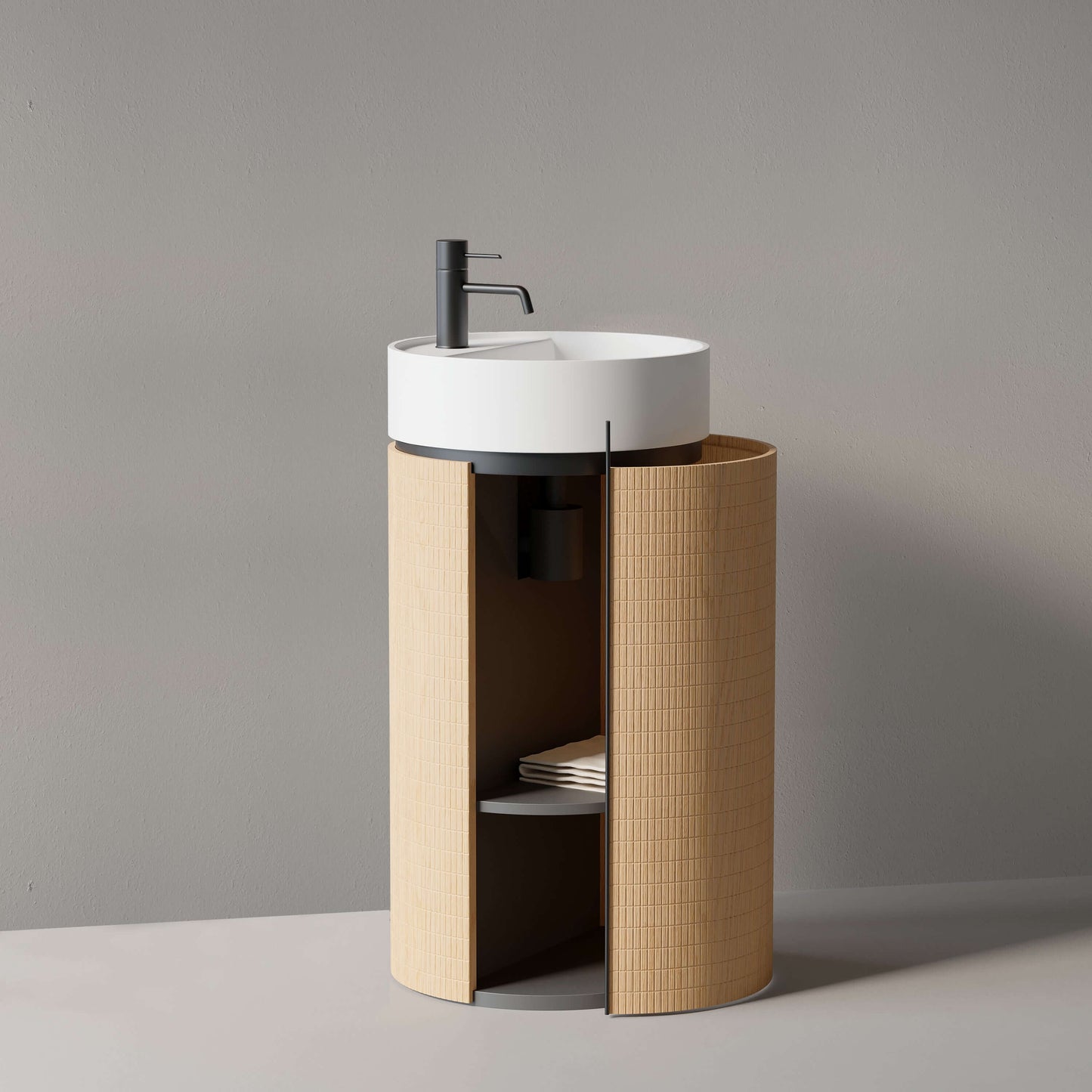 Lavabo Freestanding 45 cm Rovere Chiaro - Cora