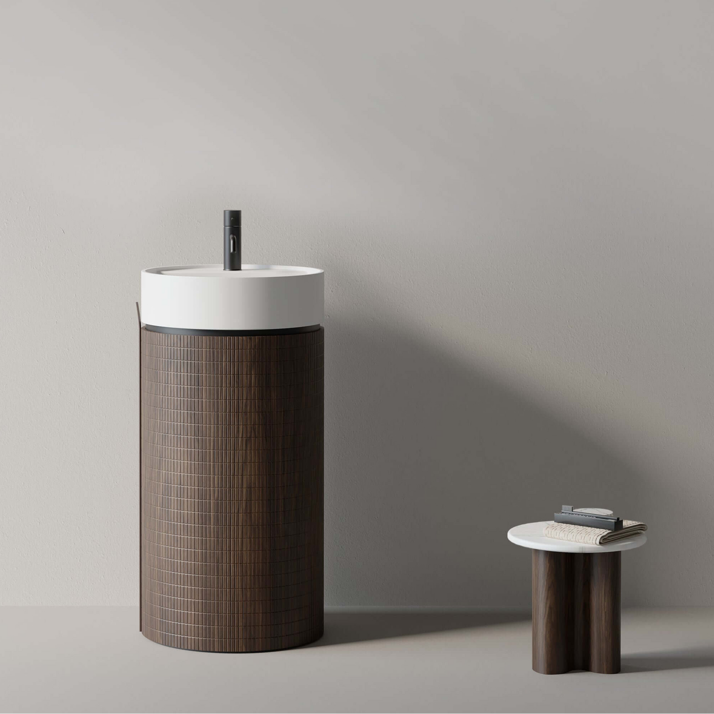 Lavabo Freestanding 45 cm Rovere Scuro - Cora