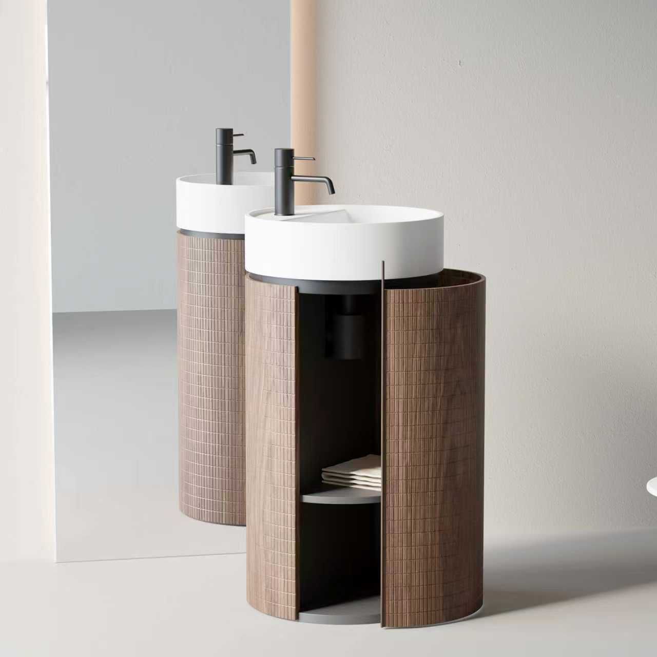 Lavabo Freestanding 45 cm Rovere Scuro - Cora