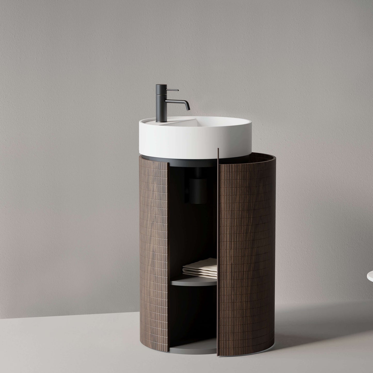 Lavabo Freestanding 45 cm Rovere Scuro - Cora