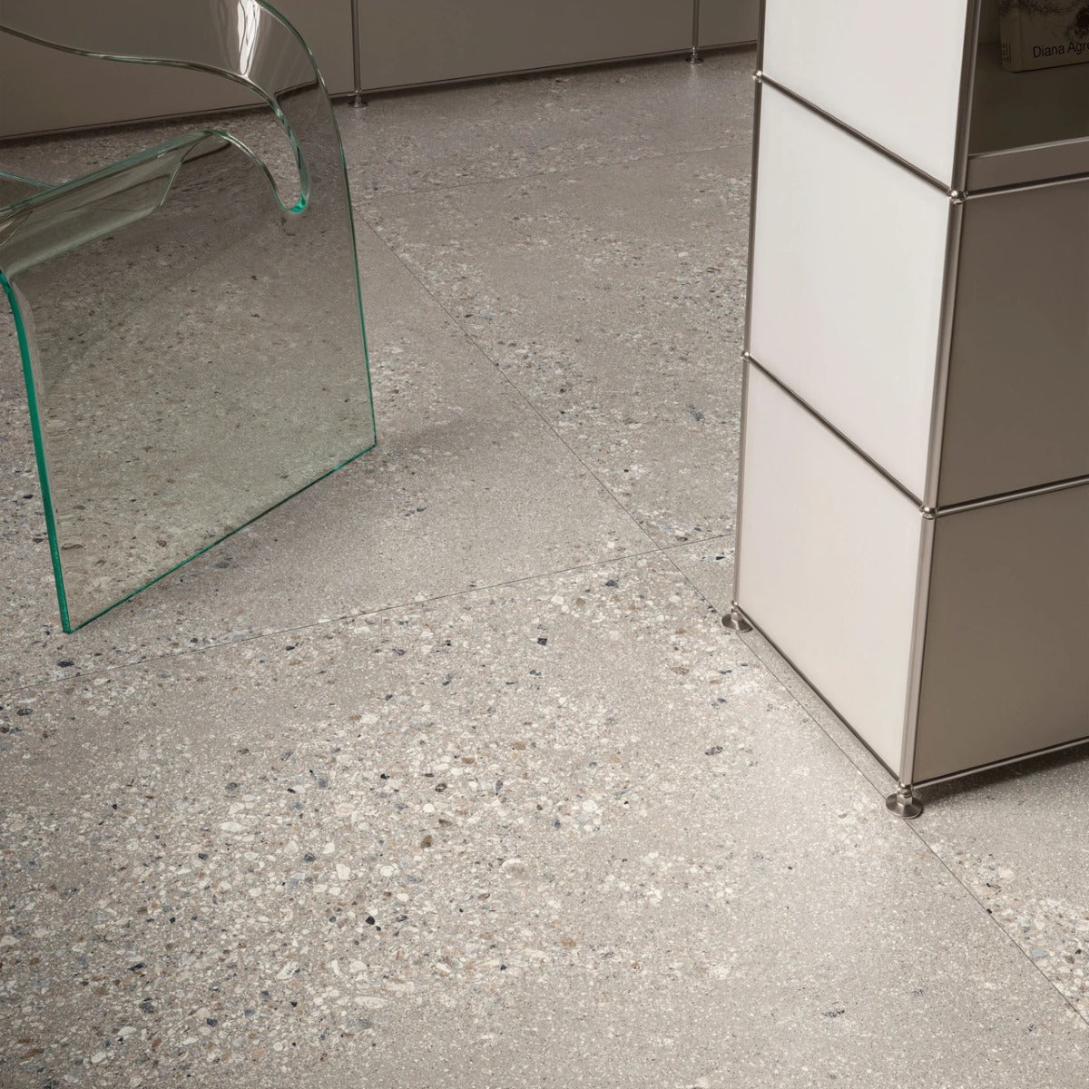 Gres Porcellanato Rettificato Antislip Surface Large Effetto Cemento 90X90 - Gravel Grey