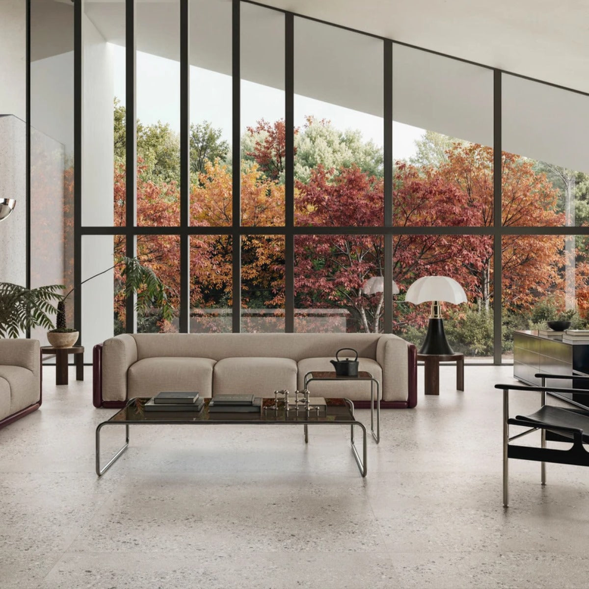 Gres Porcellanato Rettificato Antislip Surface Large Effetto Cemento 90X90 - Gravel Pearl