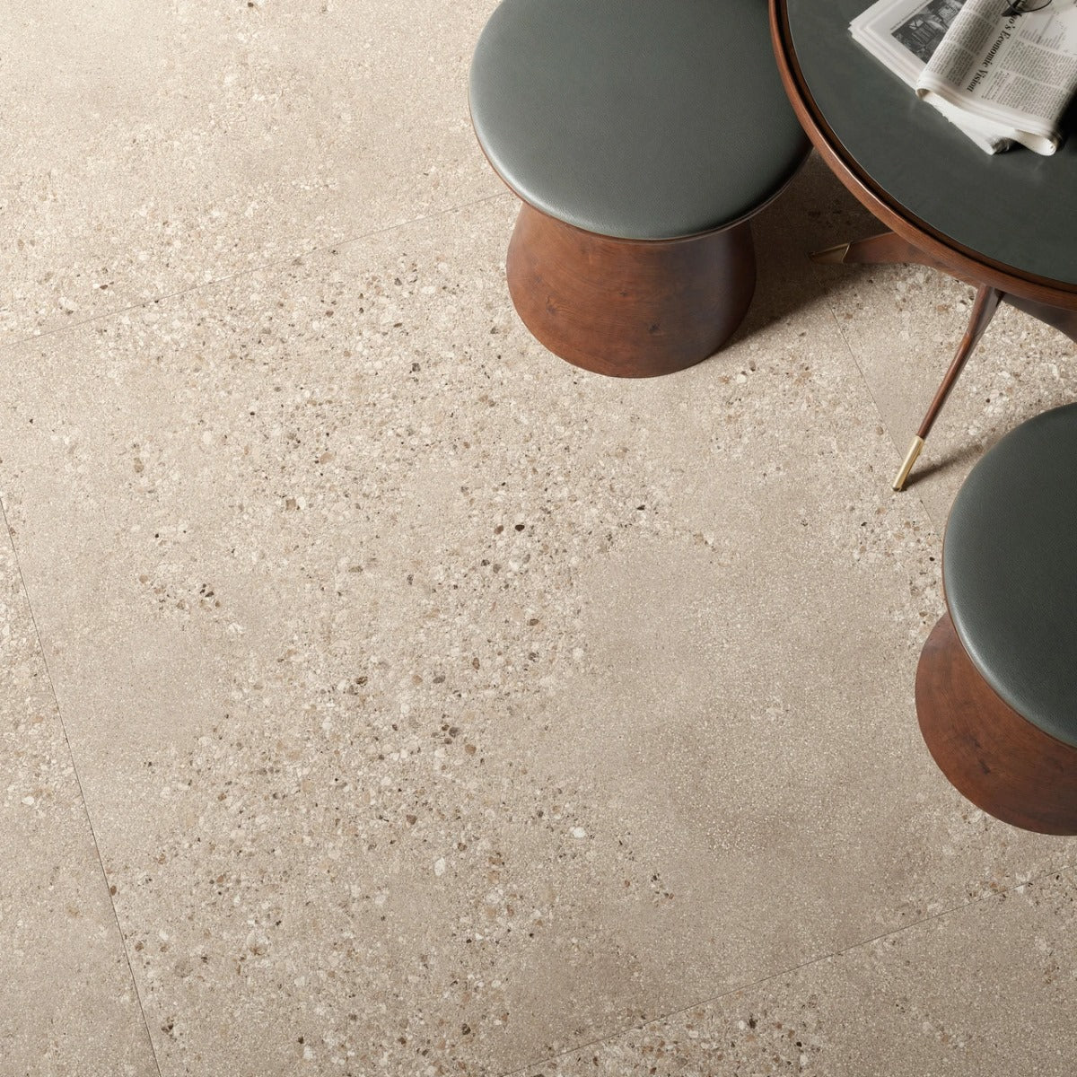 Gres Porcellanato Rettificato Antislip Surface Large Effetto Cemento 90X90 - Gravel Sand