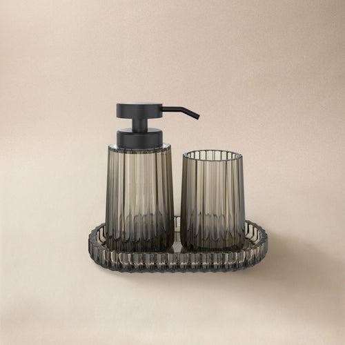 Set Accessori da Bagno Lido Smoke Grey - Cosmic