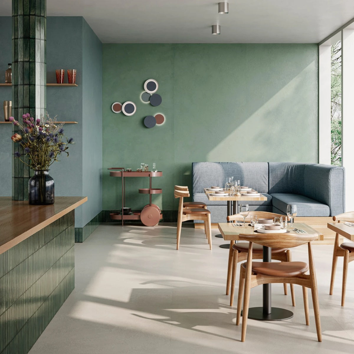 Gres Porcellanato Rettificato Naturale Soft Effetto  120X278 - Extra iki Sage