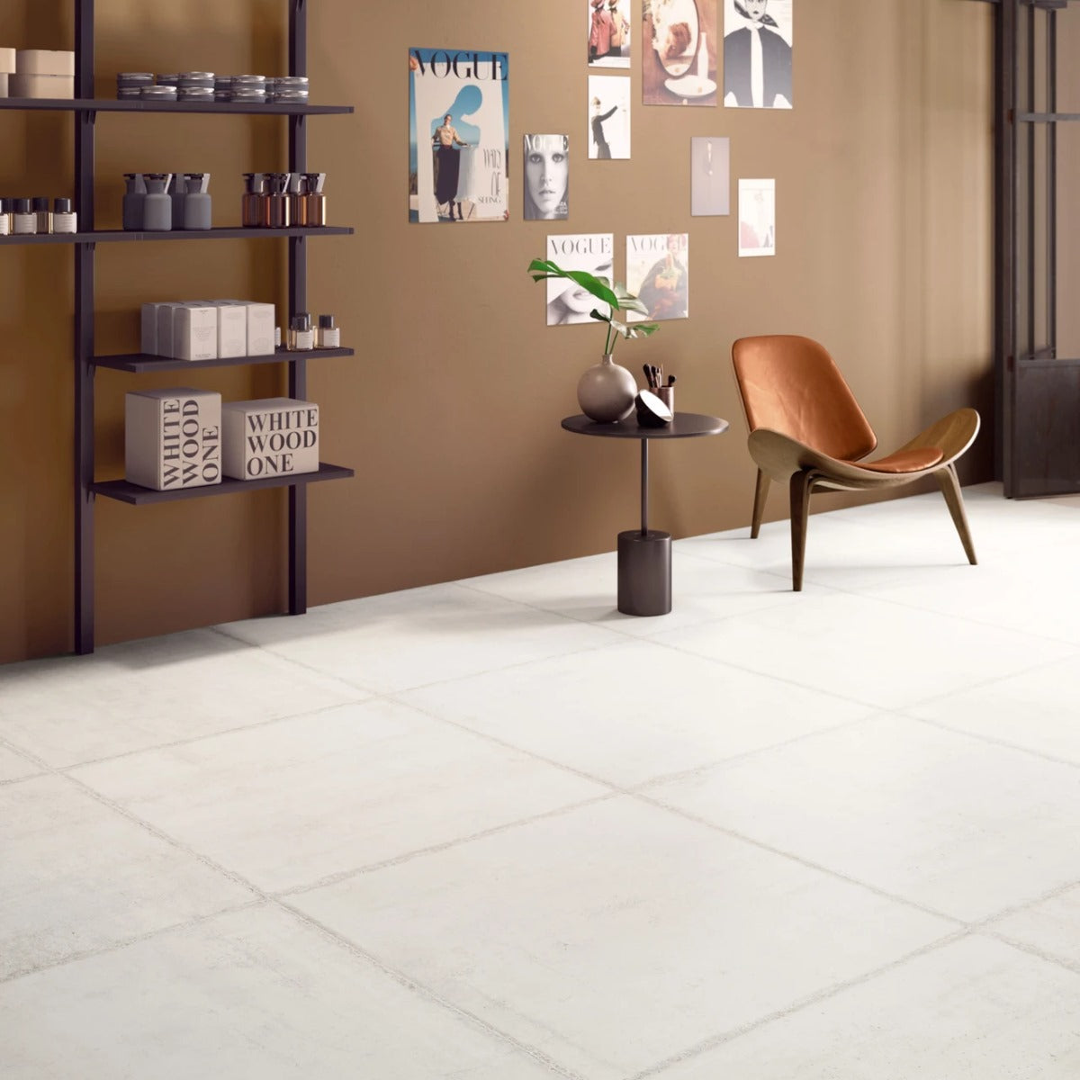 Gres Porcellanato Rettificato Naturale Effetto Cemento 90X90 - Form Light