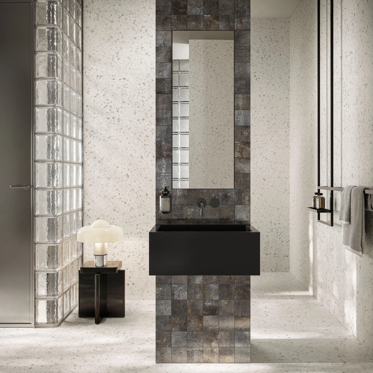 Gres Porcellanato Rettificato Silk Effetto Graniglia 60X120 - Glow Light