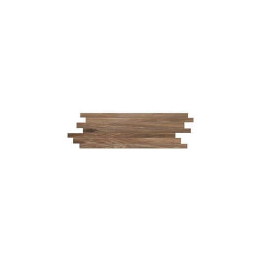 Natural Wood Effect Porcelain Stoneware Strip 20x60 9mm Walnut Wooden Tile - Florim