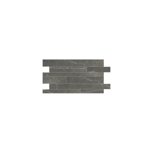 Glossy Marble Effect Porcelain Stoneware Strip 30x60 9mm Amani Bronze Stones &amp; More 2.0 - Florim