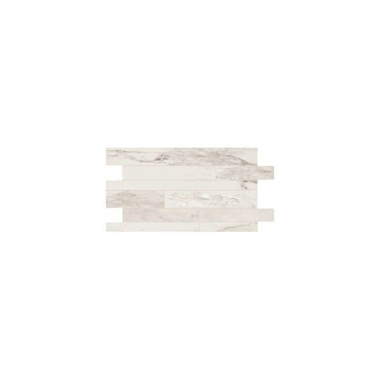 Smooth 30x60 9mm Rectified Marble Effect Porcelain Stoneware Strip Calacatta Stones &amp; More 2.0 - Florim