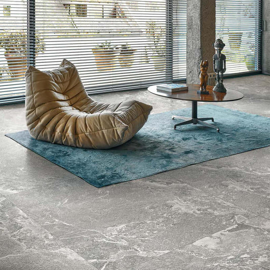 Rectified Stone Effect Porcelain Stoneware Strip Grip 30x60 9mm White Porphyry Onyx&amp;More - Florim
