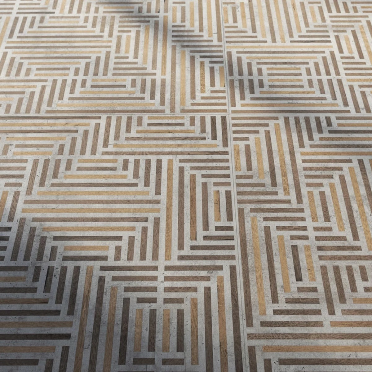 Gres Porcellanato Rettificato Naturale Decoro  Effetto Cemento 90X90 - Form Maze