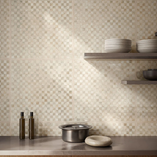 Gres Porcellanato Rettificato Kry Decoro Effetto Marmo 60X60 - Invictus cross Warm