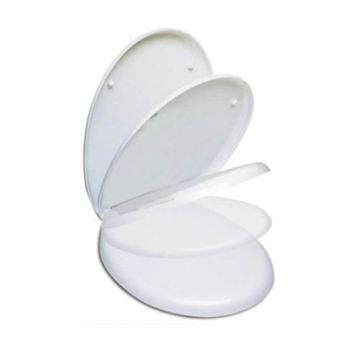 Coprivaso Soft Close Mascalzone di Domus Falerii, sedile WC bianco di design moderno e funzionale.