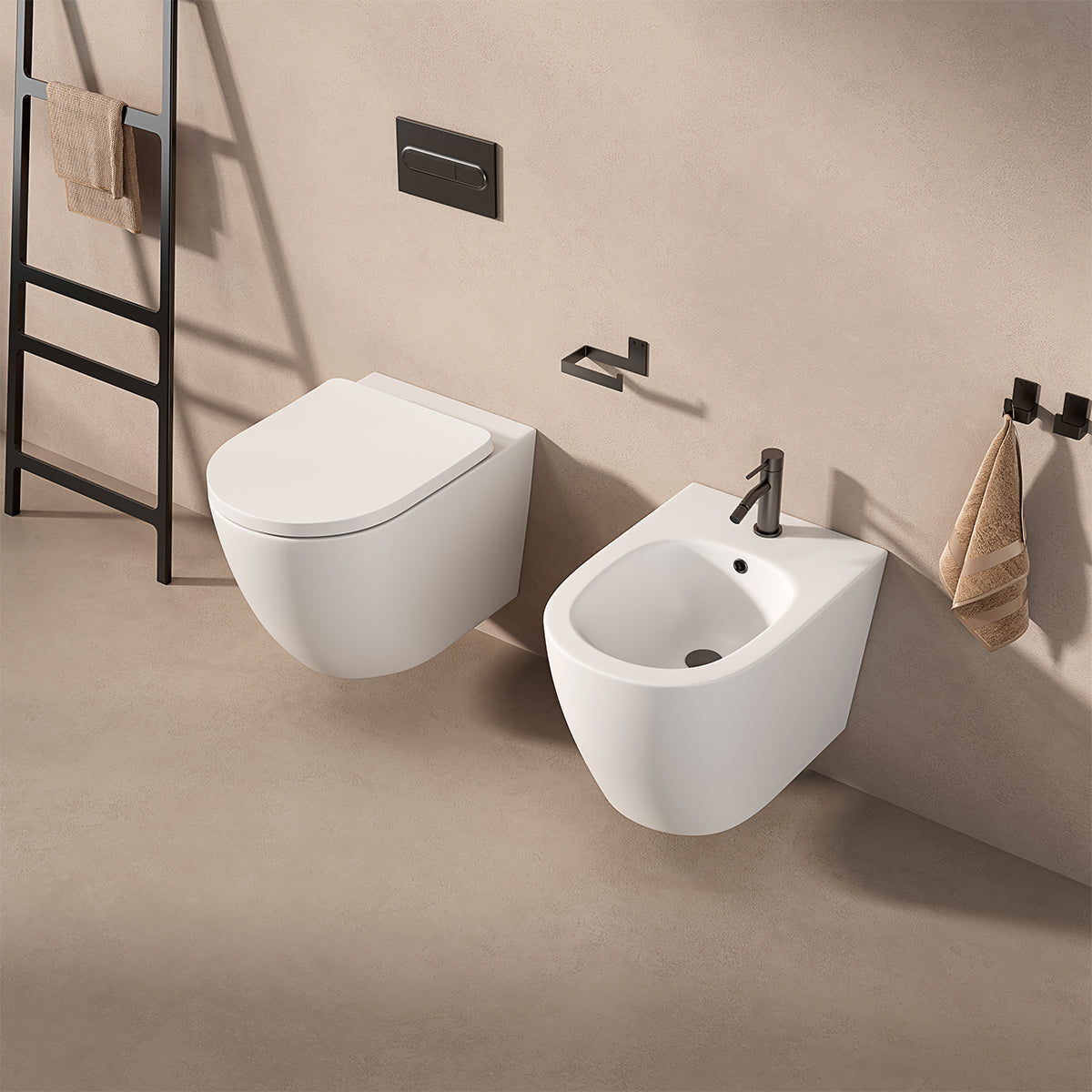 Bidet Sospeso Giada 49 Bianco Opaco - Meda