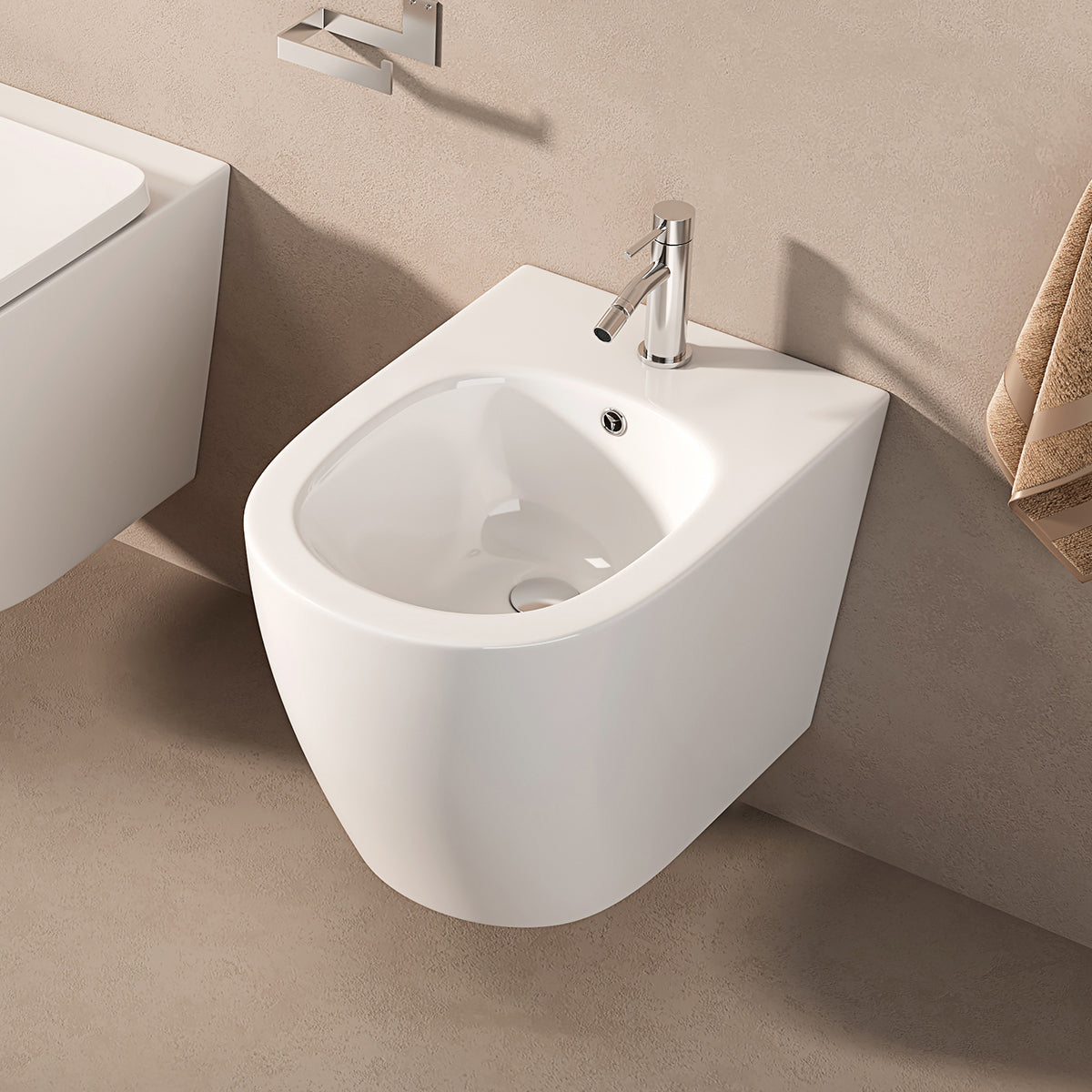 Bidet Sospeso Giada 49 Bianco Lucido - Meda