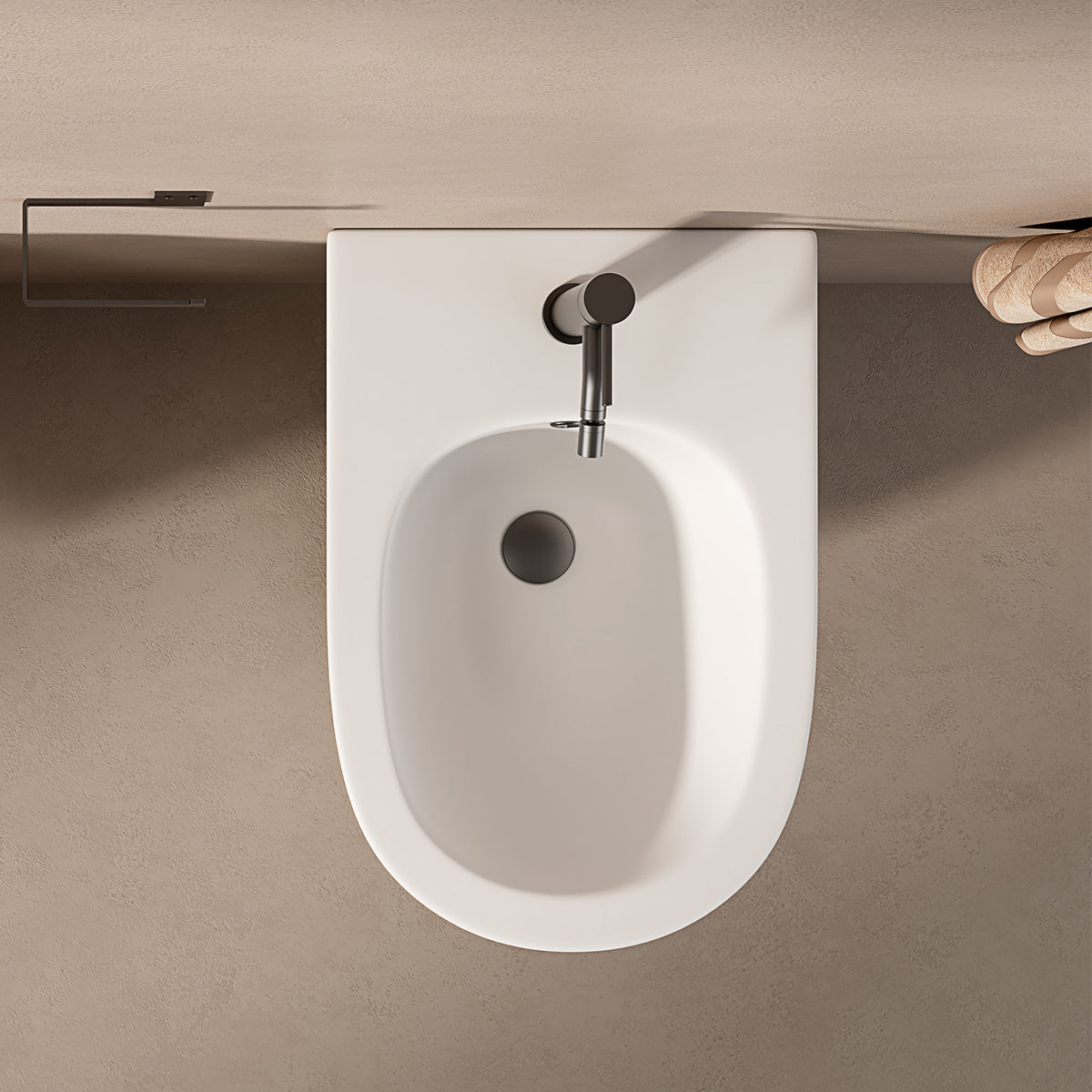 Bidet Sospeso Giada 49 Bianco Opaco - Meda