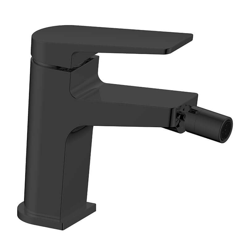 Miscelatore Bidet  Nero Con Piletta Click Clack Sun - Meda