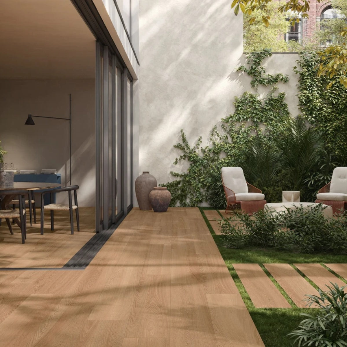 Gres Porcellanato Rettificato Antislip Surface 2.0 Spessorato Effetto Legno 30X120 - Gracewood Natural