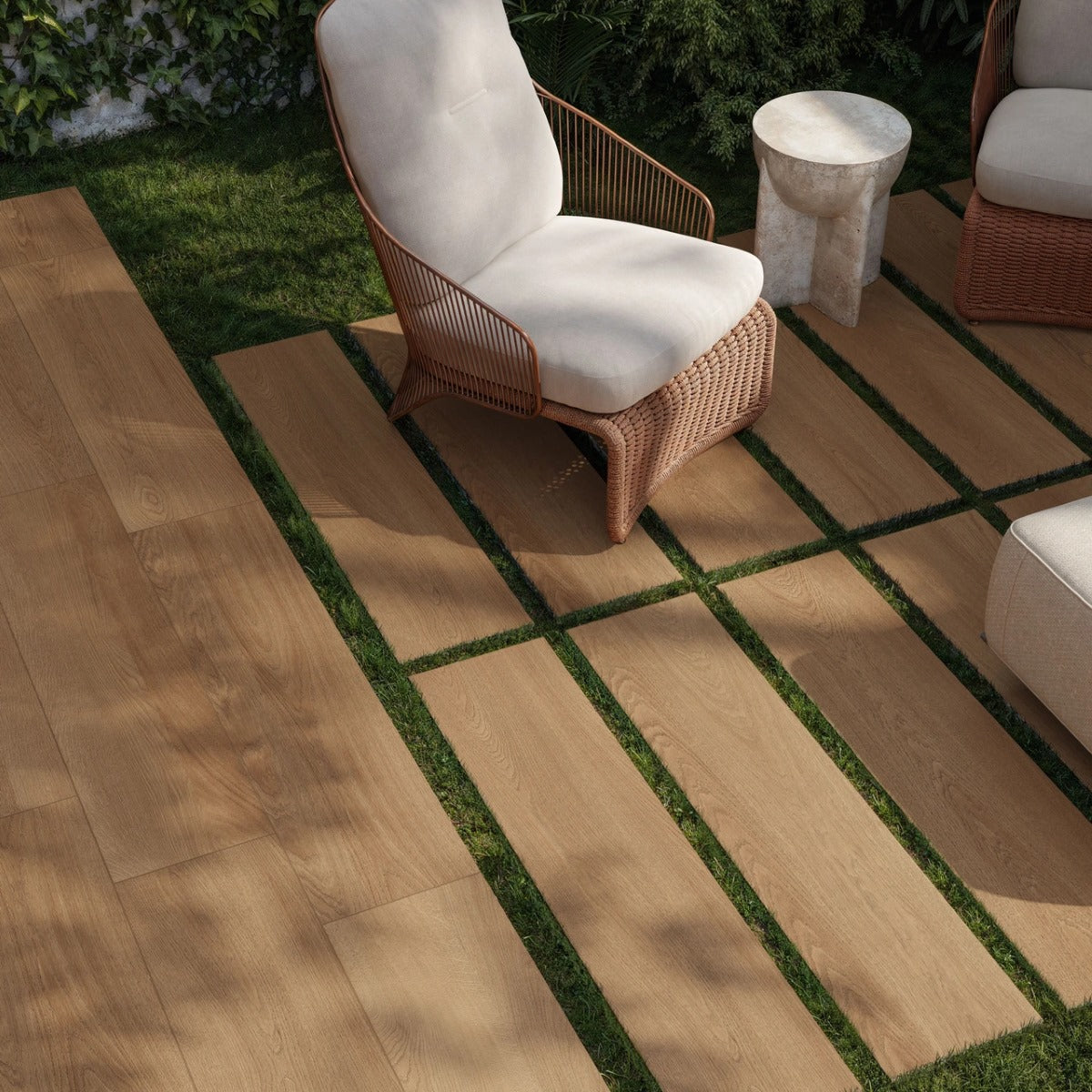 Gres Porcellanato Rettificato Antislip Surface 2.0 Spessorato Effetto Legno 30X120 - Gracewood Natural