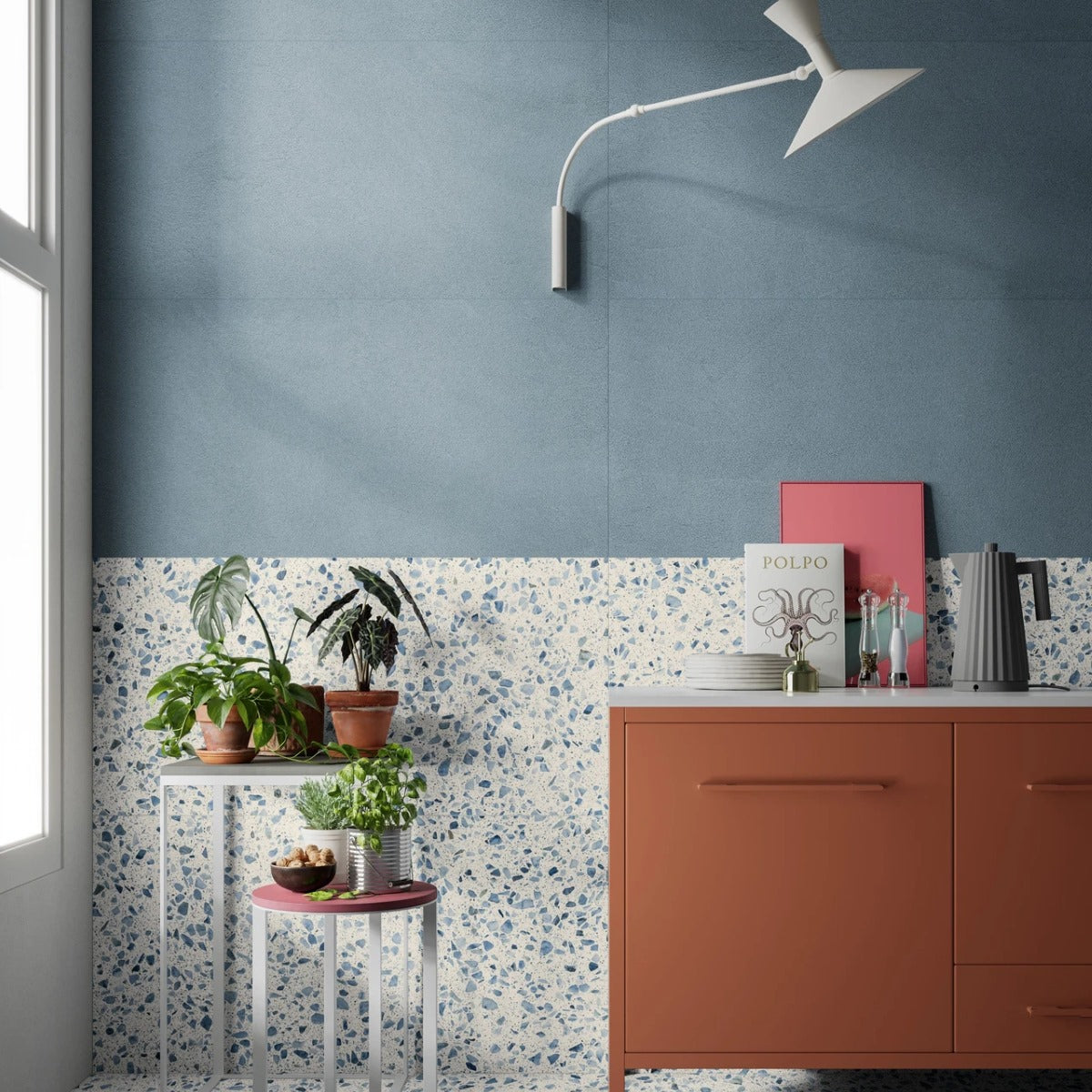 Gres Porcellanato Rettificato Naturale Silk Effetto Graniglia 6,5X30 - Iro Next Navy