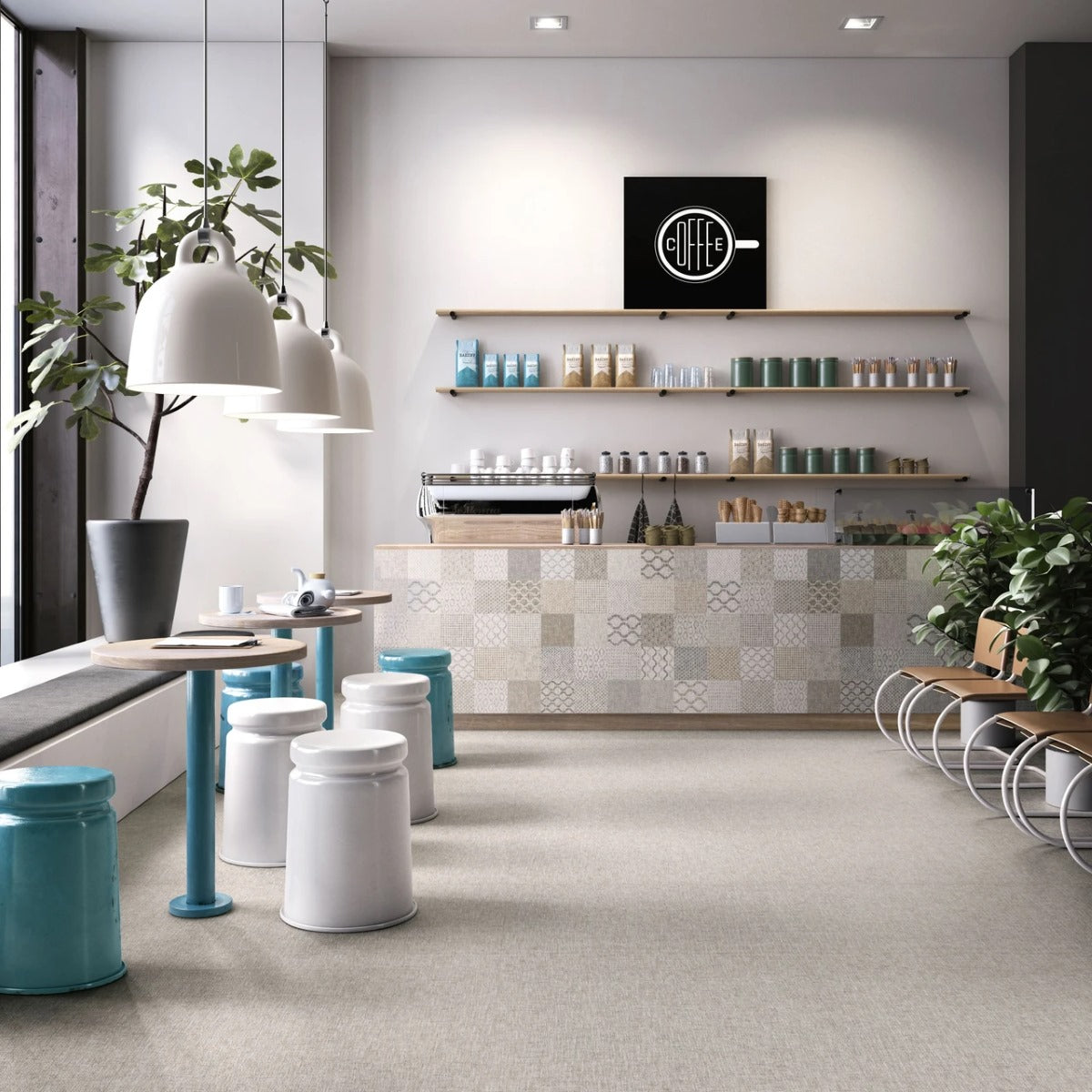 Gres Porcellanato Rettificato Naturale Effetto Tessuto 20X20 - Fineart Pearl