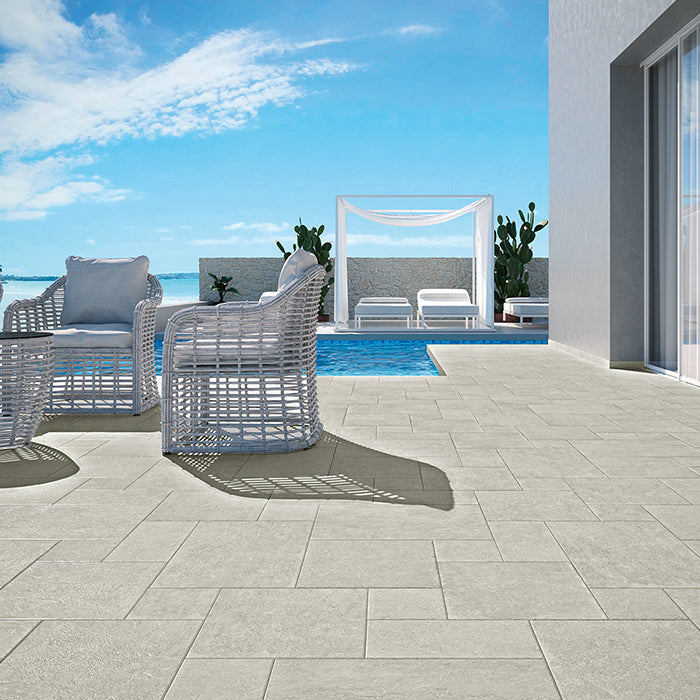 Gres Porcellanato Effetto Pietra Naturale 40x60 Grigio Pietra Leccese - Herberia