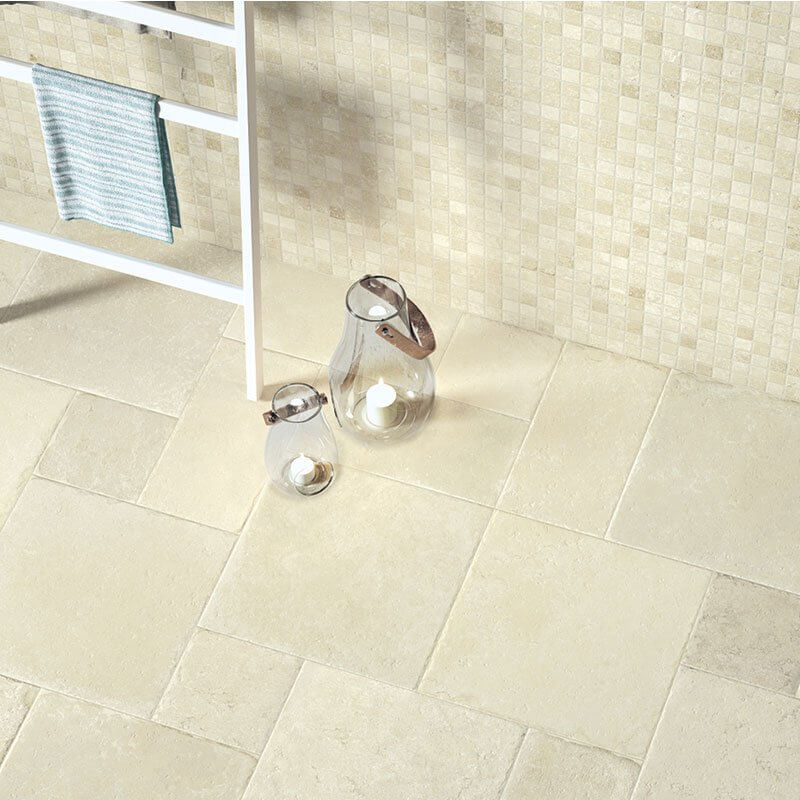 Gres Porcellanato Effetto Pietra Grip 60x60 Avorio Pietra di Ostuni - Cerdomus