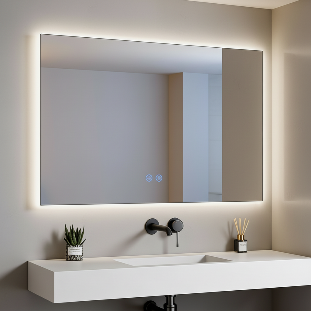 Specchio Rettangolare Retroilluminato 140 cm - Fiji