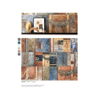 Rivestimento in Ceramica Effetto Pietra Rettificato Naturale 60x120 7mm Pompei Gioia - Gardenia Orchidea