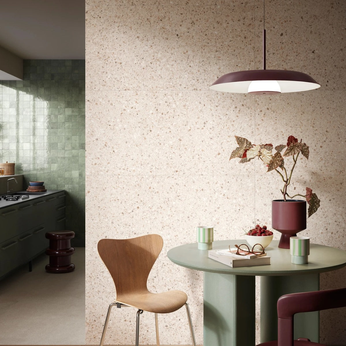 Gres Porcellanato Rettificato Plissè Small Effetto Cemento 60X120 - Gravel Pearl