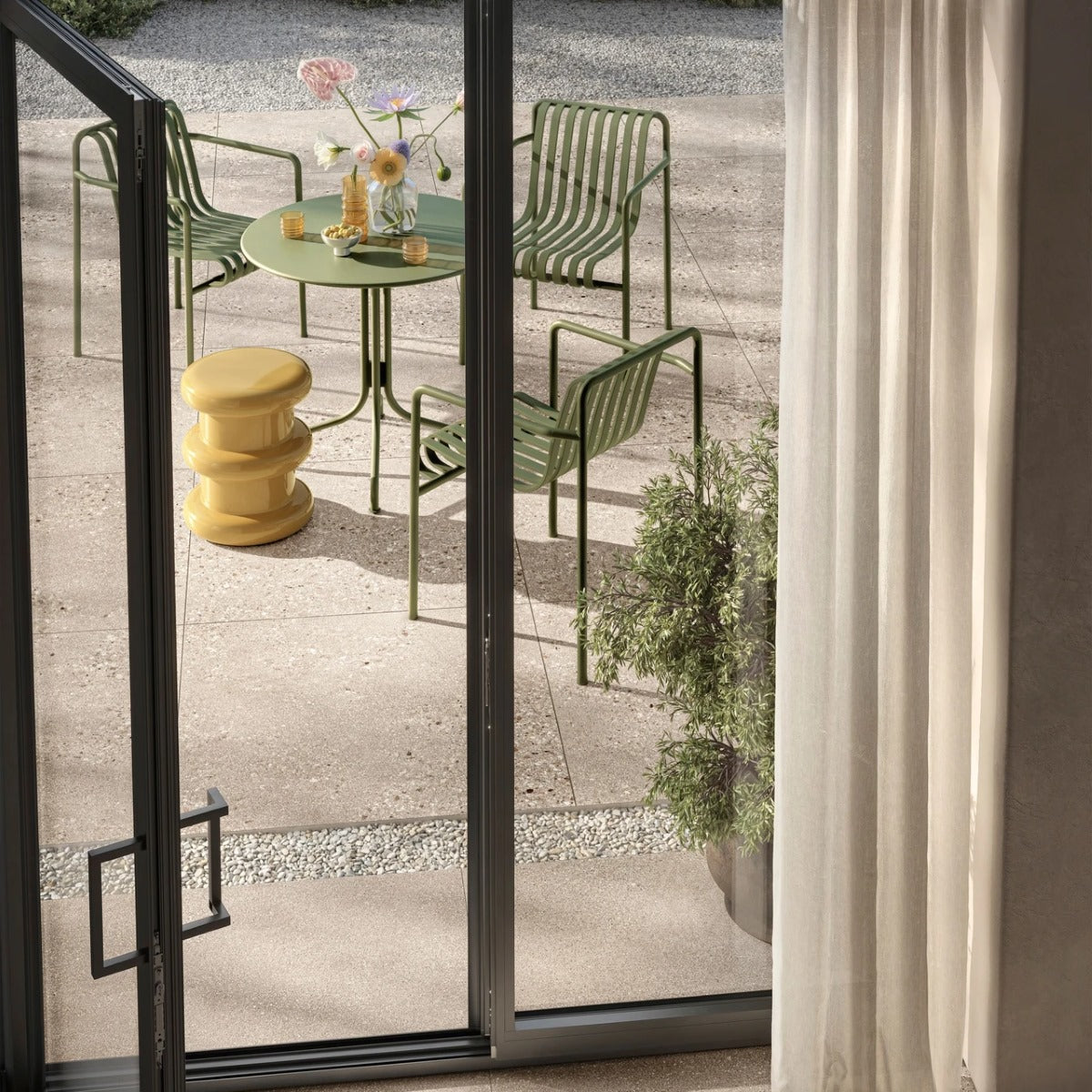Gres Porcellanato Rettificato Antislip Surface Small Effetto Cemento 90X90 - Gravel Sand