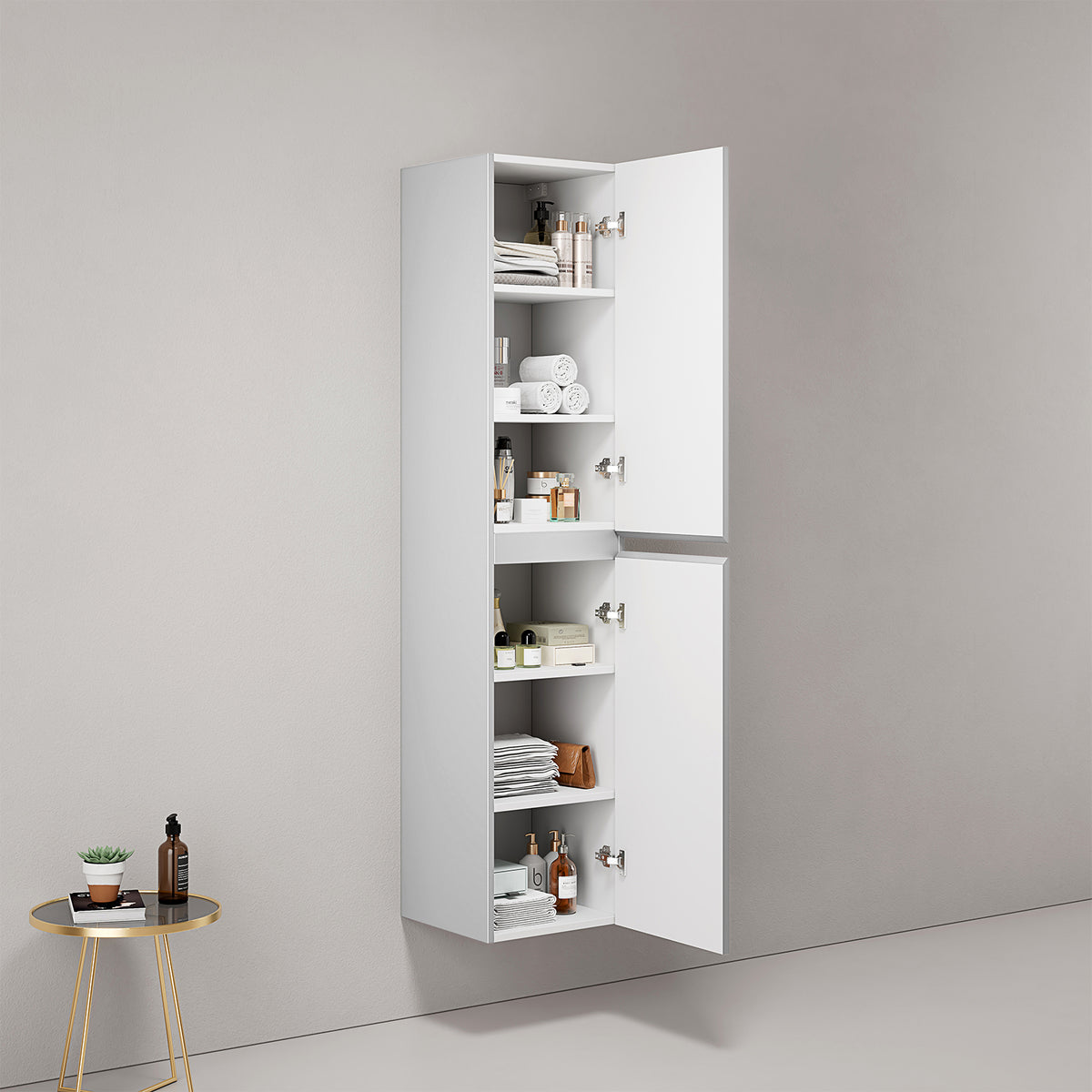 Colonna Sospesa Cannettata H.160 cm Bianco - Fiji Paint Canneté